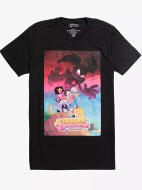 Steven Universe Mens Steven Universe The Movie Poster Black Shirt New XS-3XL